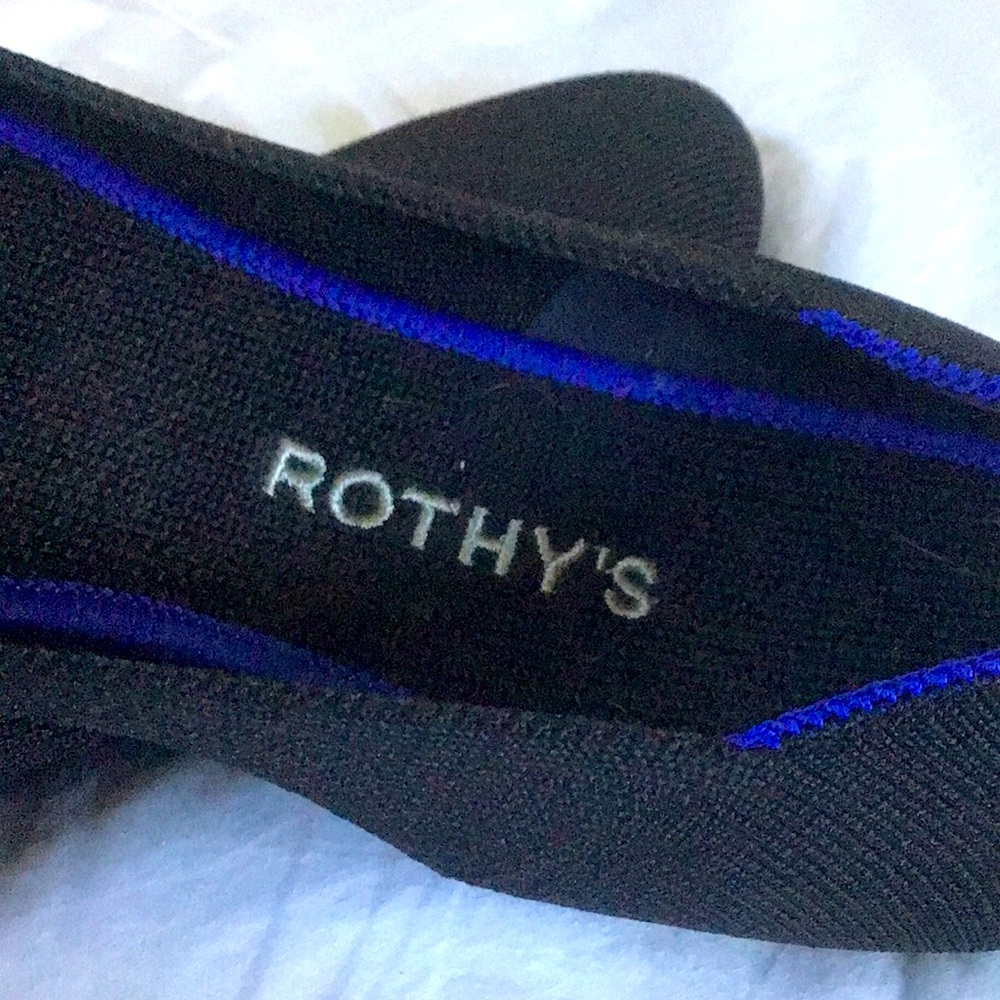 ROTHY’S FLATS, Black, Size 9.5, Low Mileage